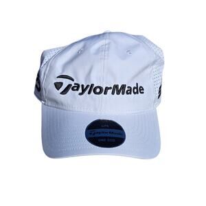 TaylorMade LiteTech Tour Golf Hat Cap NEW White Adjustable TP5 SIM2 N7850701